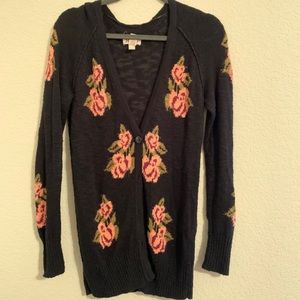 Mudd floral cardigan